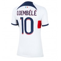 Paris Saint-Germain Ousmane Dembele #10 Replica Away Shirt Ladies 2023-24 Short Sleeve